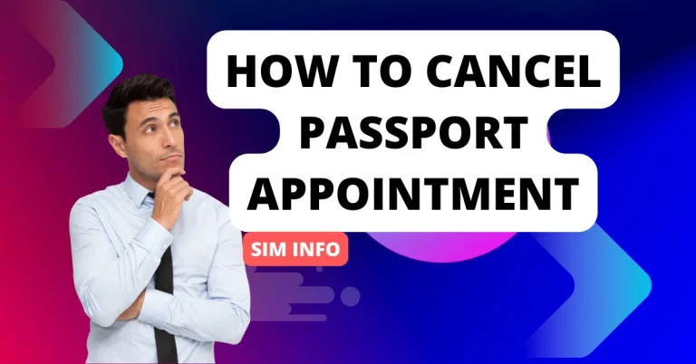 How To Cancel Passport Appointment