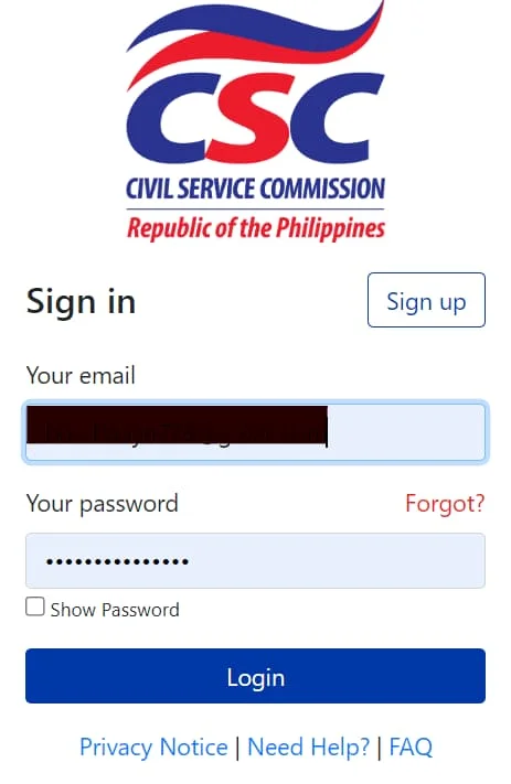 CSC Online Appointment