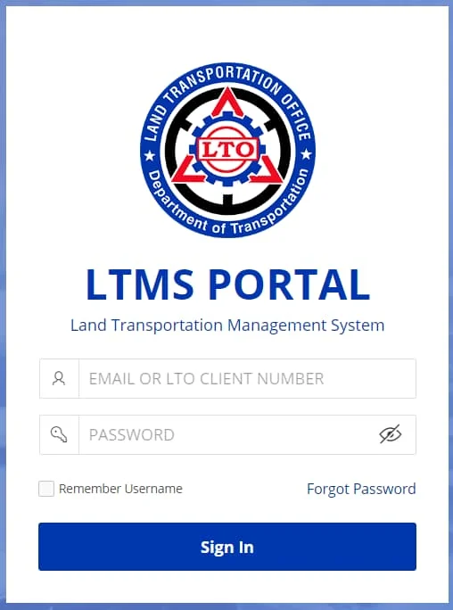LTO Online Appointment